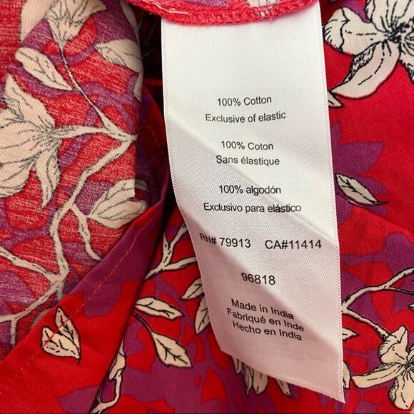 Motherhood Maternity Floral Sleeveless V Neck Tank Top Size Small - Picture 5 of 10